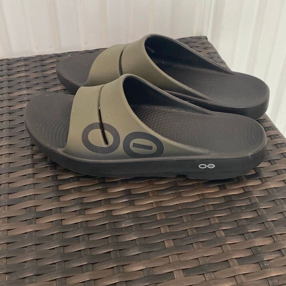 OOFOS OOahh slide sandals, men’s size 11 - Picture 5 of 7